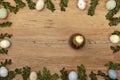 Easter decoration, Champagner bottle on wood Royalty Free Stock Photo
