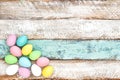 Easter decoration Pastel colored eggs Royalty Free Stock Photo