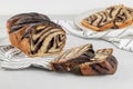 Chocolate Babka Royalty Free Stock Photo