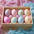Easter delight Pastel eggs in craft box, ideal gift choice