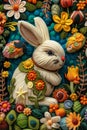 Easter with a delightful felt artwork