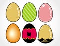 Easter designer eggs set