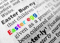 Easter in dictionary