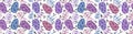 Easter dinosaur eggs seamless cartoon ribbons floral pattern for wrapping paper and kids and gifts box
