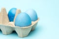 Easter eegs in the box Royalty Free Stock Photo