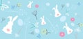 Easter egg banner background Royalty Free Stock Photo