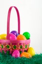 Easter Egg Basket With Eggs