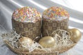 Easter egg cake fabric lace