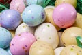 Easter egg candy,basket Royalty Free Stock Photo