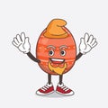 Easter Egg cartoon mascot character performed as an Elf on the stage Royalty Free Stock Photo