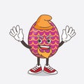 Easter Egg cartoon mascot character performed as an Elf on the stage Royalty Free Stock Photo