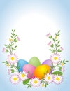 Easter egg with daisy Royalty Free Stock Photo