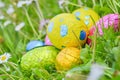 Easter egg deposited on the prairie grass