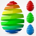 Easter egg design. Royalty Free Stock Photo
