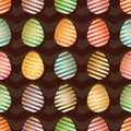 Easter egg diagonal striped chevron symmetry seamless pattern