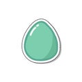 Easter egg doodle icon, vector illustration Royalty Free Stock Photo