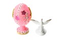 Easter egg and dove Royalty Free Stock Photo