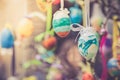 Self-tinkered easter eggs, decoration