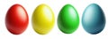 easter egg eggs isolated transparent background - ai generated Royalty Free Stock Photo