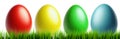 easter egg eggs isolated transparent background - ai generated Royalty Free Stock Photo