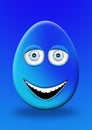Easter Egg With Eyes and Mouth Feeling Happy and Cheerfull 3D Il