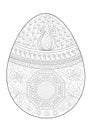 Easter egg with floral decoration