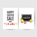 Easter egg greeting card. Place for your text. Royalty Free Stock Photo