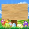 Easter Egg Hunt Cartoon Royalty Free Stock Photo