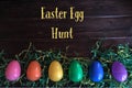 Easter egg hunt sign Royalty Free Stock Photo