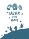 Easter egg hunt vector