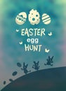 Easter egg hunt vector