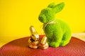 Chocolate Bunnies for Easter. Various candy and chocolate Easter eggs, Royalty Free Stock Photo