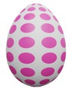 Easter egg icon. 3d rendering. Royalty Free Stock Photo