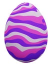 Easter egg icon. 3d rendering. Royalty Free Stock Photo