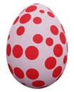 Easter egg icon. 3d rendering. Royalty Free Stock Photo