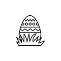 Easter egg icon. Element of Easter holiday for mobile concept and web apps. Thin line icon for website design and development, app Royalty Free Stock Photo