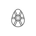 Easter egg icon. Element of Easter holiday for mobile concept and web apps. Thin line icon for website design and development, app Royalty Free Stock Photo