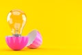 Easter egg with Light bulb Royalty Free Stock Photo