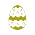Easter egg line art illustration
