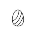 Easter egg line icon Royalty Free Stock Photo