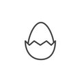 Easter egg line icon Royalty Free Stock Photo