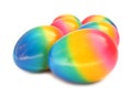 Easter egg lovely colorful painted rainbow
