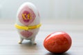 Easter egg from onyx and a box Royalty Free Stock Photo