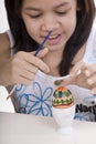 Easter egg painting Royalty Free Stock Photo