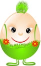 Easter egg in pantaloons Royalty Free Stock Photo