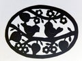 Easter egg. Paper cutting. Royalty Free Stock Photo