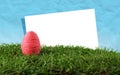 Easter egg and paper frame