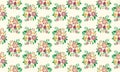 Easter egg pattern background, with leaf and flower wrapping paper decor Royalty Free Stock Photo
