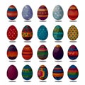 Easter egg patterns and designs. Royalty Free Stock Photo