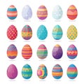 Easter egg patterns and designs. Royalty Free Stock Photo